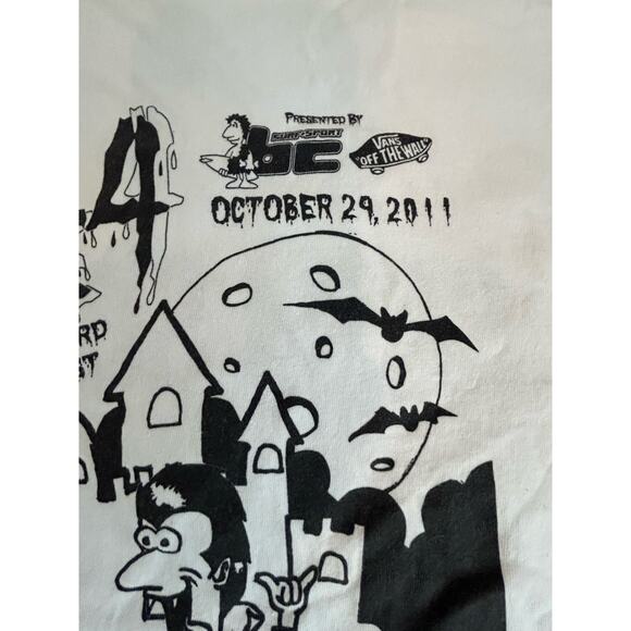 Vintage Skim Scare 4 2011 Vans Adult Small T Shirt Skate - Picture 3 of 4